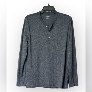 EUC Bonobos Slim Fit Henley T-shirt Men’s Medium Gray Blended Fabric